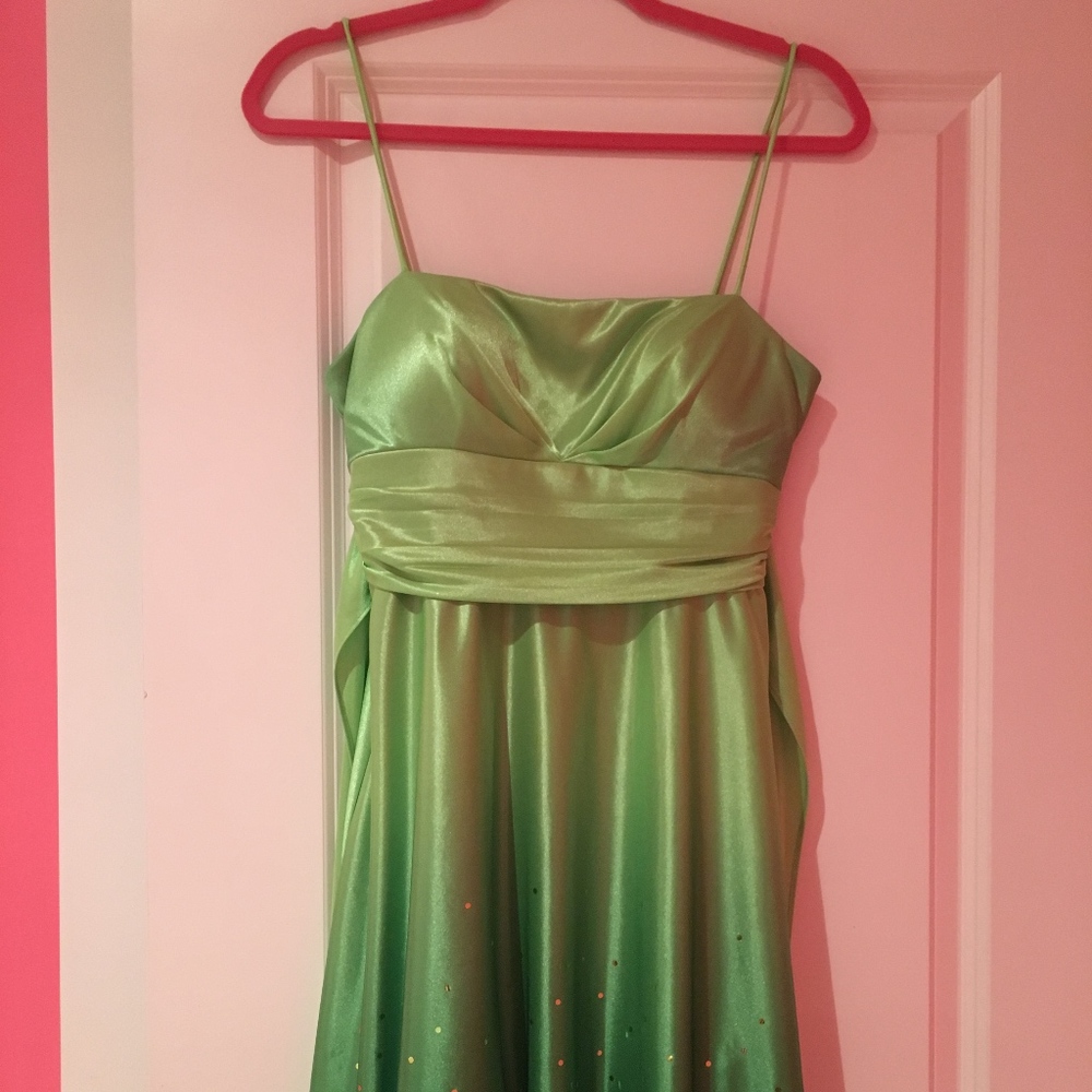 Shimery Green Cocktail Dress